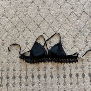 Target Black Halter Bikini Top Swimsuit